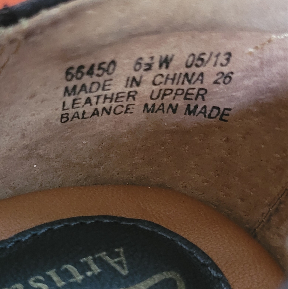 Clarks Artisan Navy Blue Leather Pumps Womens Size 6.5 Wide - Picture 11 of 11